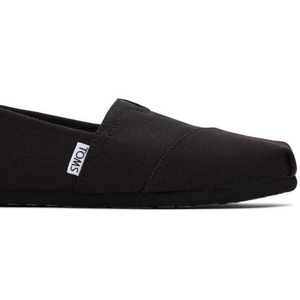 Black on Black Women's Alpargata Canvas Shoe  NIB
